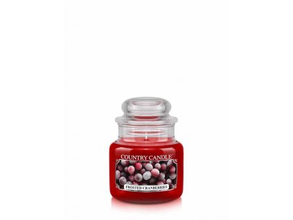 Country Candle Frosted Cranberries vonná sviečka mini 1-knôtová (104 g)