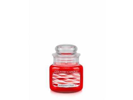 Country Candle Peppermint Twist vonná sviečka mini 1-knôtová (104 g)