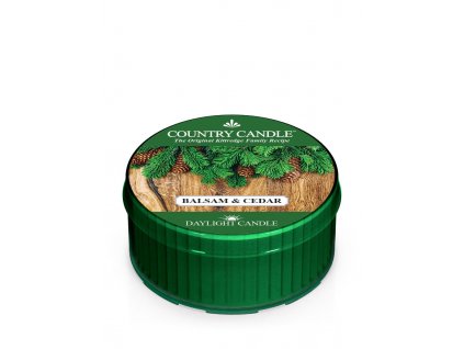 Country Candle Balsam & Cedar vonná sviečka (35 g)