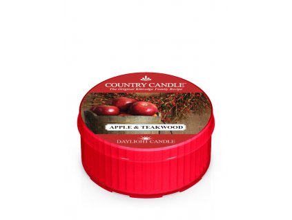 Country Candle Apple & Teakwood vonná sviečka (35 g)