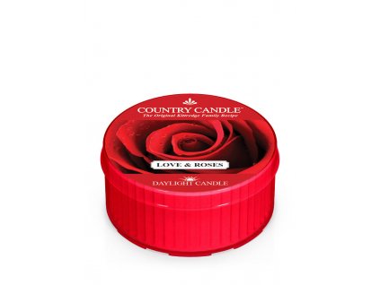 Country Candle Love & Roses vonná sviečka (35 g)