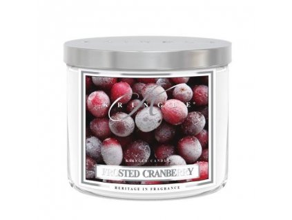 Kringle Candle TUMBLER Frosted Cranberry vonná sviečka stredná 2-knôtová (411 g)