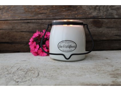 MILKHOUSE CANDLE Lilac & Wildflowers vonná sviečka BUTTER JAR 2-knôtová (454 g)