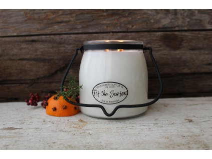 MILKHOUSE CANDLE Tis the Season vonná sviečka BUTTER JAR 2-knôtová (454 g)