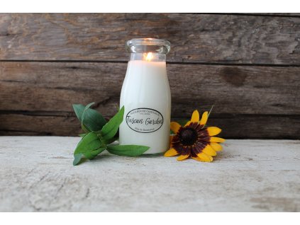 MILKHOUSE CANDLE Tuscan Garden vonná sviečka MILKBOTTLE (227 g)