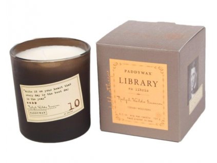 Paddywax Library Ralph Waldo Emerson vonná sviečka v darčekovom balení 6.5 oz (184 g)