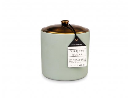 Paddywax HYGGE SAGE WILD FIG + CEDAR 3-knôtová vonná sviečka (15oz / 425g)