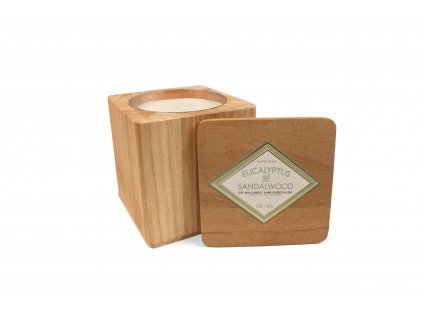 Paddywax WOODS SQUARE EUCALYPTUS & SANDALWOOD (12oz / 340g)