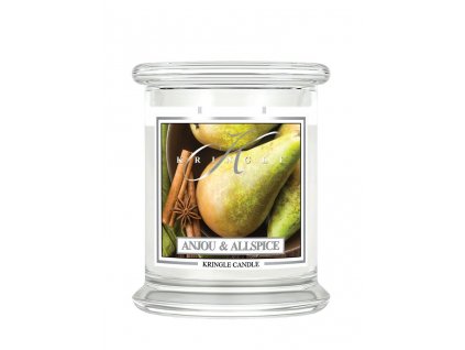 Kringle Candle Anjou & Allspice vonná sviečka stredná 2-knôtová (411 g)