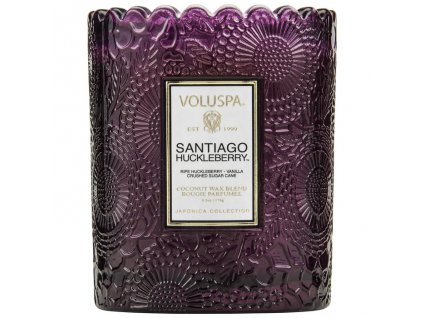 Voluspa Japonica Santiago Huckleberry Scalloped vonná sviečka (6.2oz / 176g)