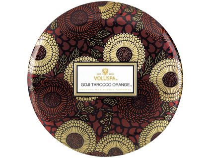 Voluspa Japonica Goji & Tarocco Orange 3 Wick Tin vonná sviečka 340g