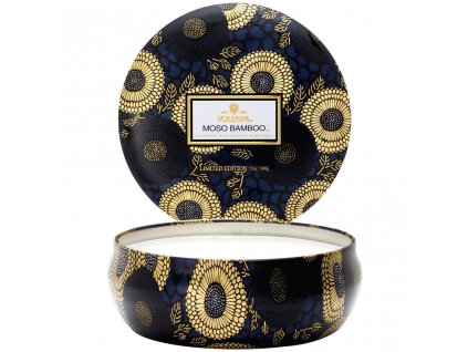 Voluspa Japonica Moso Bamboo 3 Wick Tin vonná sviečka 340g
