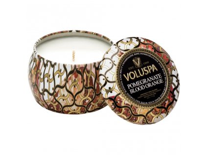 Voluspa Maison Noir Pomegranate Blood Orange Mini Tin vonná sviečka (113g)