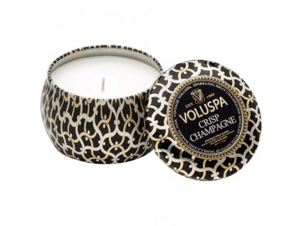 Voluspa Maison Noir Crisp Champagne Mini Mini Tin vonná sviečka (113g)