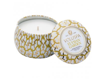 Voluspa Maison Blanc Elysian Garden Mini Decorative Tin