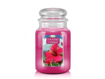 Country Candle Hibiscus vonná sviečka veľká 2-knôtová (652 g)