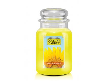 Country Candle Sunflower Sunrise vonná sviečka veľká 2-knôtová (652 g)