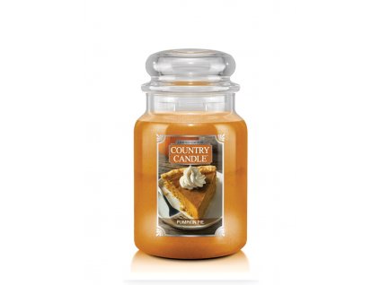 Country Candle Pumpkin Pie vonná sviečka veľká 2-knôtová (652 g)