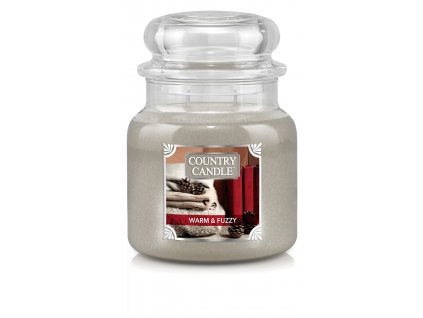 Country Candle Warm & Fuzzy  vonná sviečka stredná 2-knôtová (453 g)
