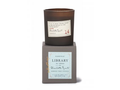 Paddywax Library CH. BRONTE vonná sviečka v darčekovom balení 6.5 oz (184 g)