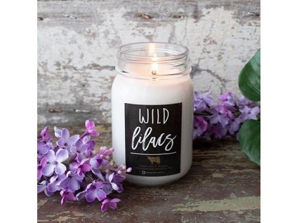 MILKHOUSE CANDLE Wild Lilacs vonná sviečka Farmhouse Jar (368 g)
