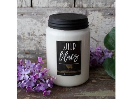 MILKHOUSE CANDLE Wild Lilacs vonná sviečka Farmhouse Jar (737 g)