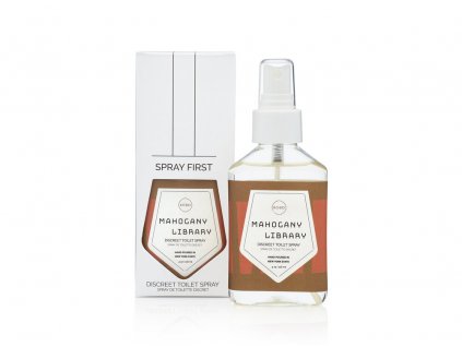 KOBO PASTICHE Mahogany Library diskrétny sprej na osvieženie WC 4oz / 118ml