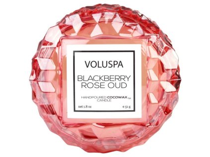 Voluspa Roses Blackberry Rose Oud Macaron vonná sviečka (1.8oz / 56g)