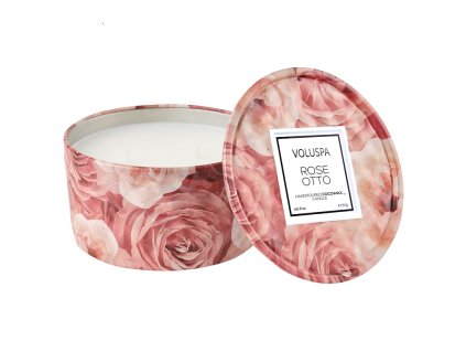 Voluspa Roses Rose Otto Mini Tin vonná sviečka (6oz / 170g)