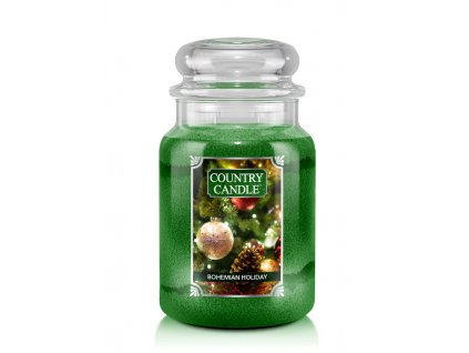 Country Candle Bohemian Holiday vonná sviečka veľká 2-knôtová (652 g)