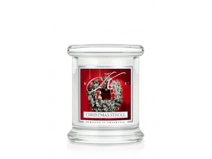 Kringle Candle Christmas Stroll vonná sviečka mini 1-knôtová (127 g)