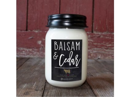 MILKHOUSE CANDLE Balsam Cedar vonná sviečka Farmhouse Jar (368 g)