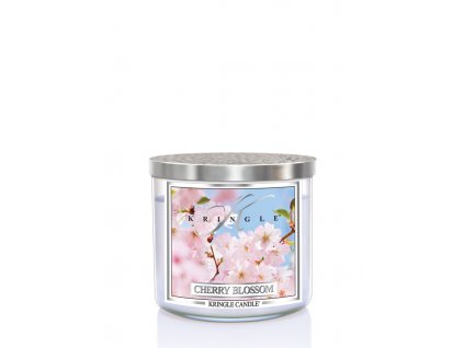 Kringle Candle TUMBLER Cherry Blossom 3-knôtová vonná sviečka 411g