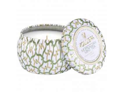 Voluspa Maison Blanc Moroccan Mint Tea Mini Tin Candle 113g