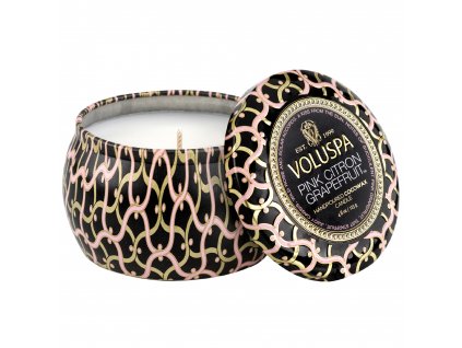 Voluspa Maison Noir Pink Citron Grapefruit Mini Tin Candle 113g