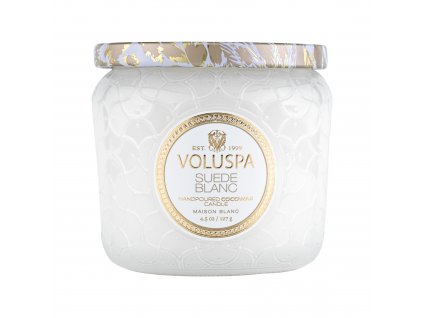 Voluspa Maison Blanc Suede Blanc Petite vonná sviečka 128g