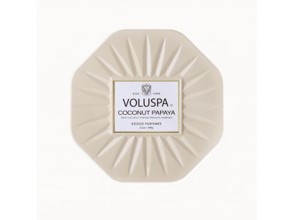 Voluspa Vermeil Coconut Papaya 3 Wick Octagon Tin vonná sviečka