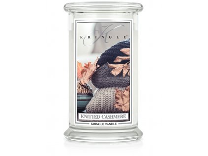 Kringle Candle Knitted Cashmere vonná sviečka veľká 2-knôtová (624 g)