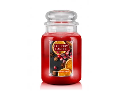 Country Candle Cranberry Orange vonná sviečka veľká 2-knôtová (652 g)