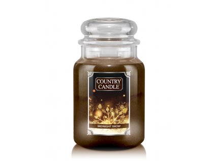 Country Candle Midnight Snow vonná sviečka veľká 2-knôtová (652 g)