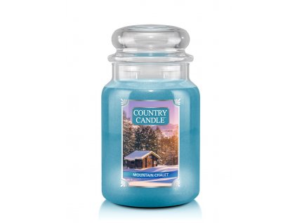 Country Candle Mountain Chalet vonná sviečka veľká 2-knôtová (652 g)