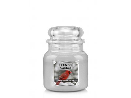 Country Candle First Fallen Snow vonná sviečka stredná 2-knôtová (453 g)