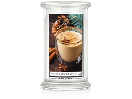 Kringle Candle White Chocolate Chai vonná sviečka veľká 2-knôtová (624 g)