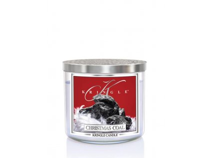 Kringle Candle Christmas Coal 3-knôtová vonná sviečka 411g