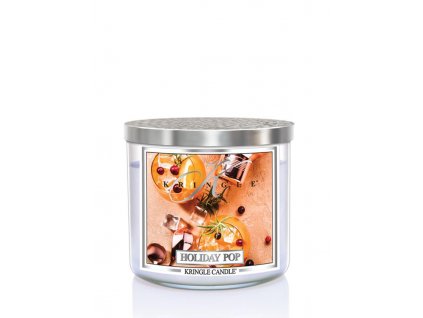 Kringle Candle Holiday Pop 3-knôtová vonná sviečka 411g