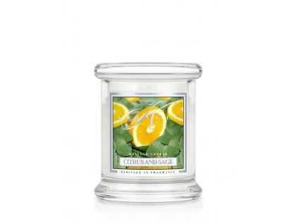 Kringle Candle CITRUS & SAGE vonná sviečka mini 1-knôtová (127 g)