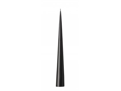 ester-erik Cone candles I Box I 37cm I 2pcs. | 75 raw black