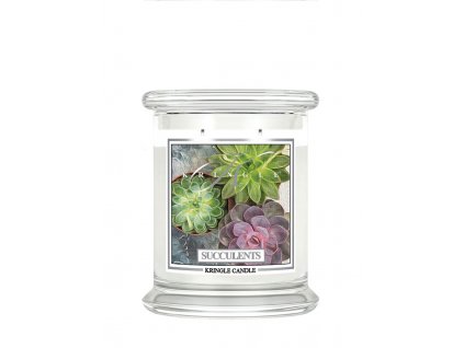 Kringle Candle Succulents vonná sviečka stredná 2-knôtová (411 g)