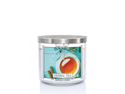 Kringle Candle TUMBLER Herbal Tea 3-knôtová vonná sviečka 411g