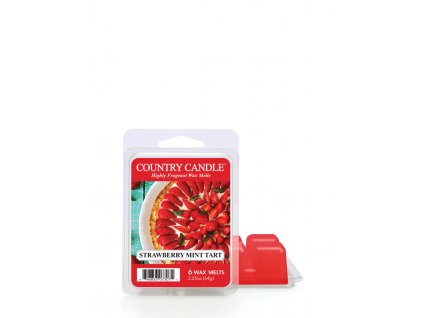 Country Candle Strawberry Mint Tart vonný vosk (64 g)